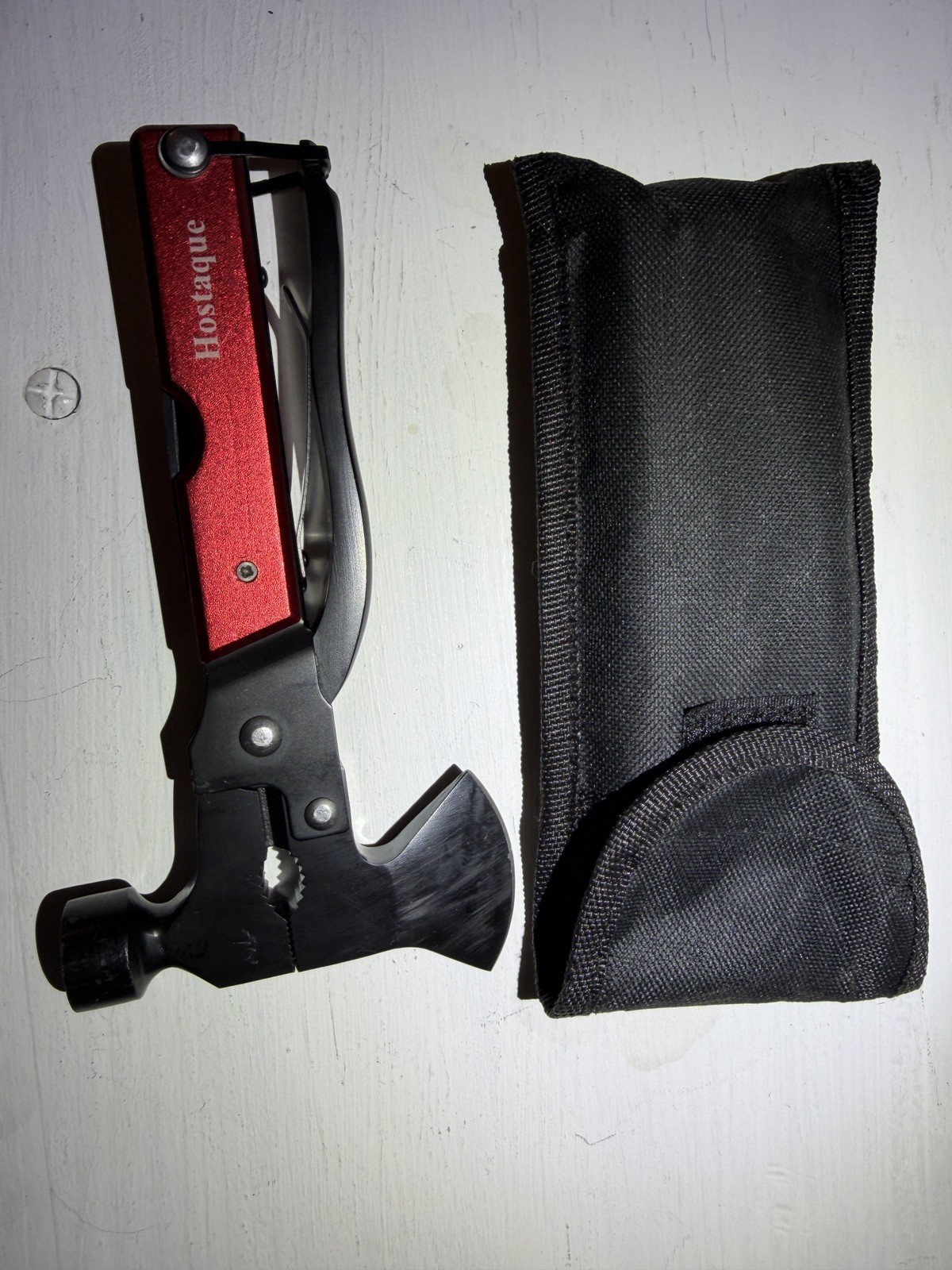 14-in-1 Outdoor Multitool Hammer – Survival Gear with Axe, Knife, Pliers.