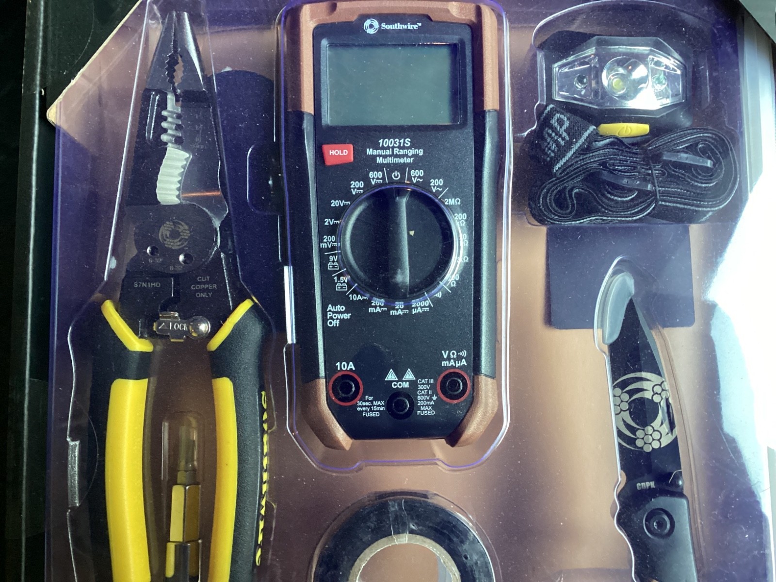 Electrical Maintenance Tool Kit including Multi-Tool Pliers, Multimeter & more!