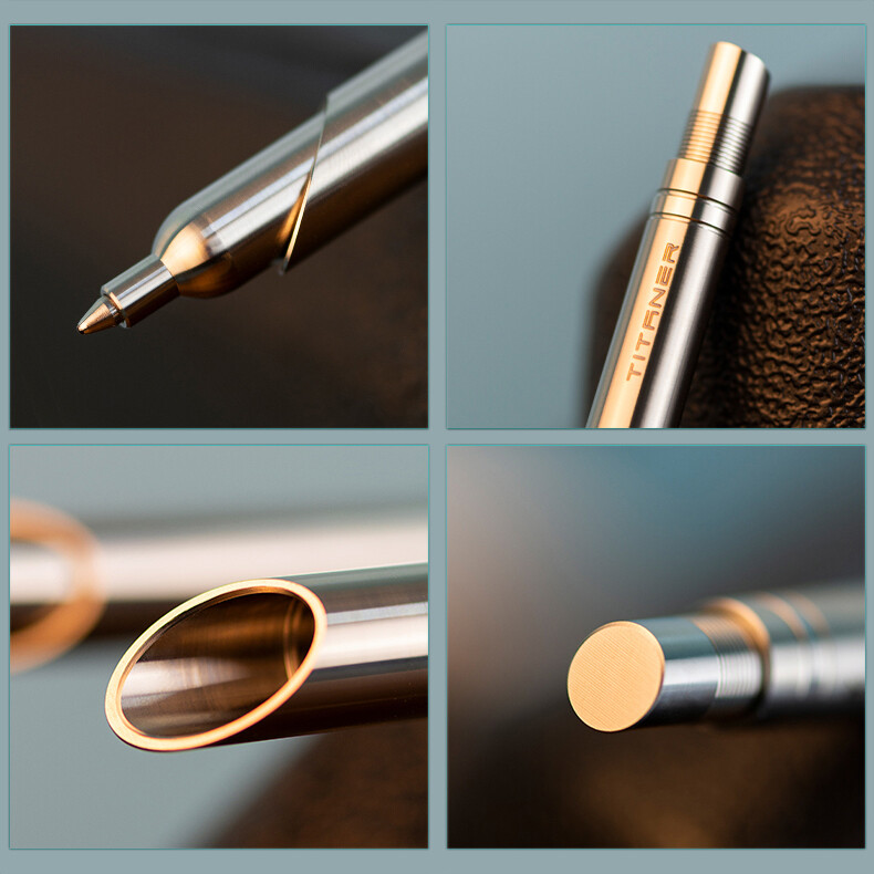 Titanium Alloy Rotary Pen Tactical Pen Tool Student Signature Pen
