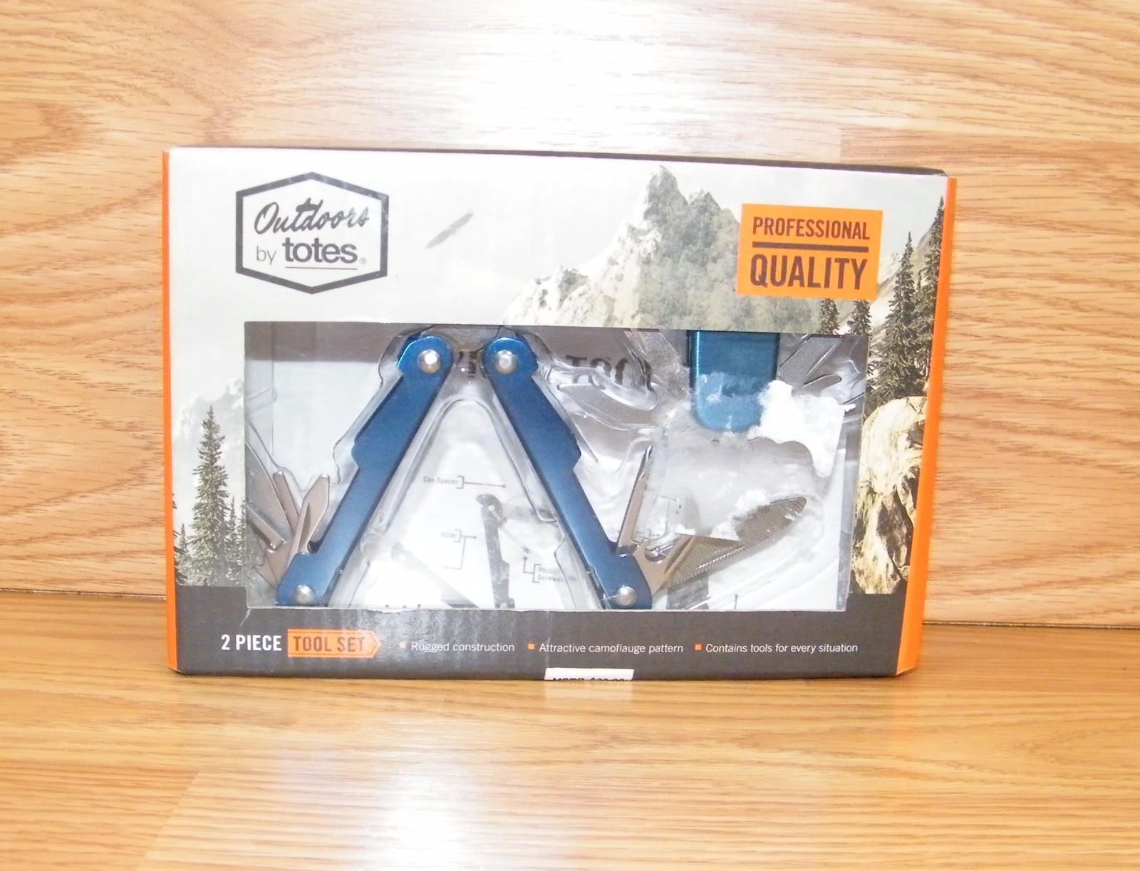 Outdoors by Totes 2 Piece Tool Set – Professional Quality Blue Pocket Knife *NEW