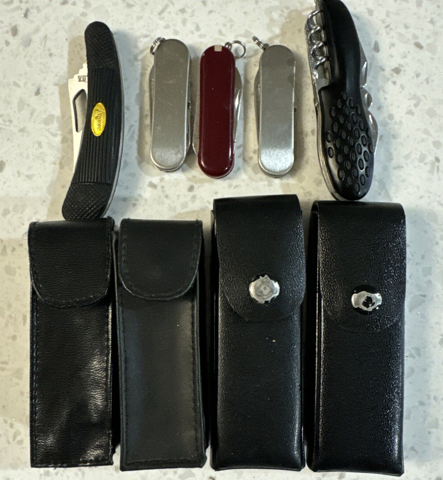 Yorkcraft Utilities Tool With Leather Case Plus More Lot (9) Great Vintage Items