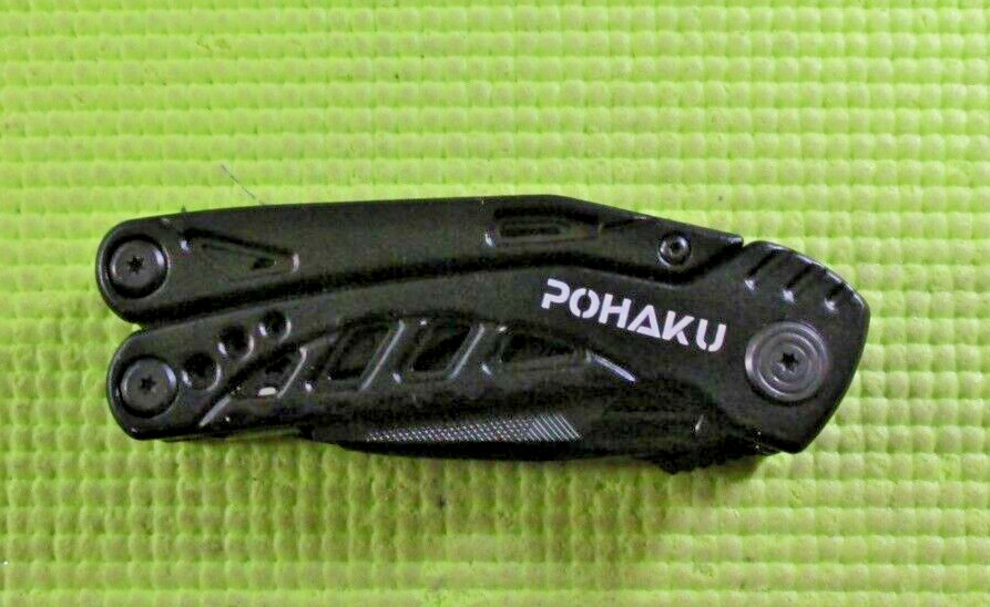 Multitool Knife, Pohaku 13 in 1 Pocket Multitool, Multi Tool with 3″ Large Blade