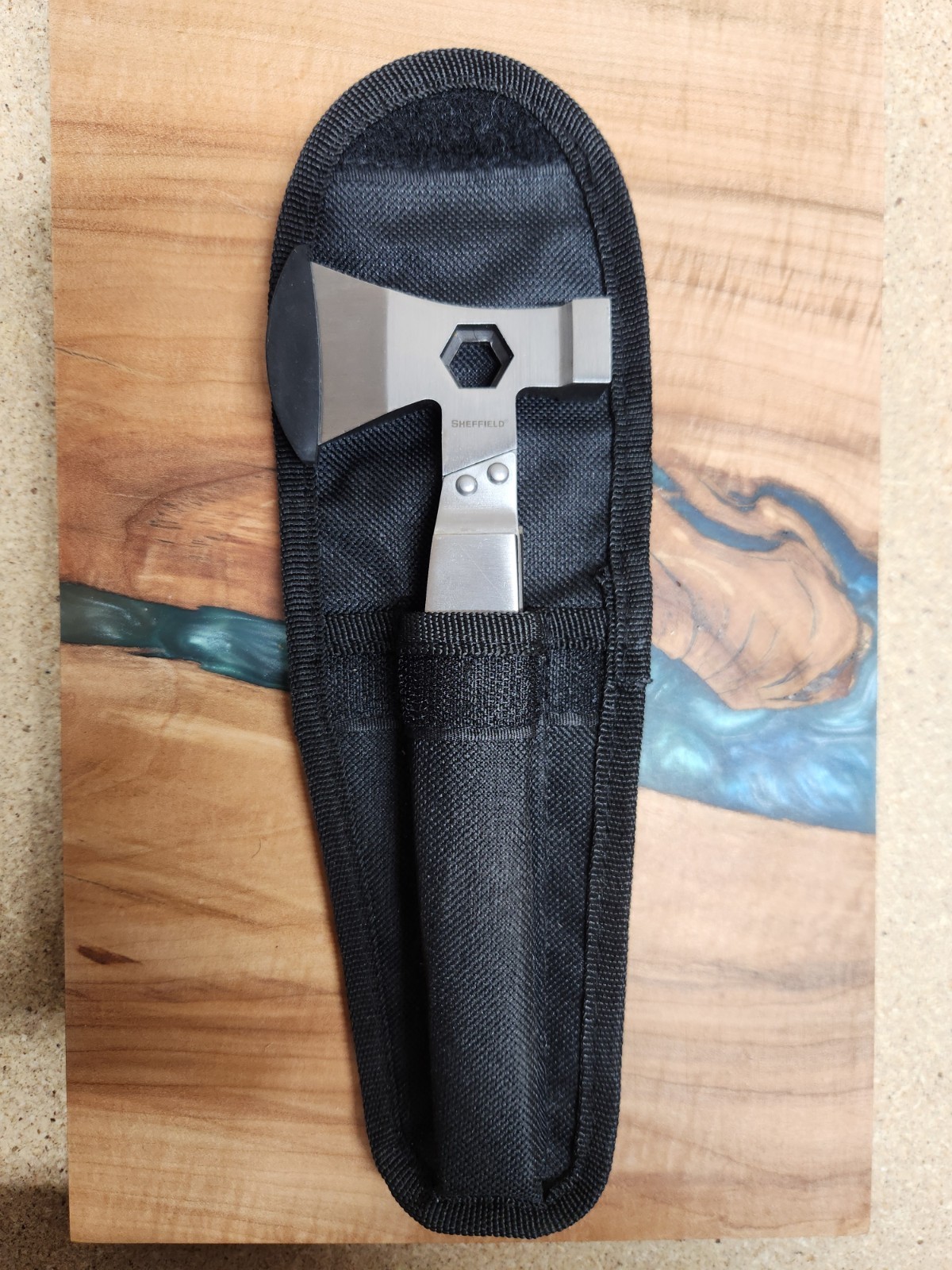 Sheffield Camper Hatchet Multi-Tool Combo and a Nylon Sheath