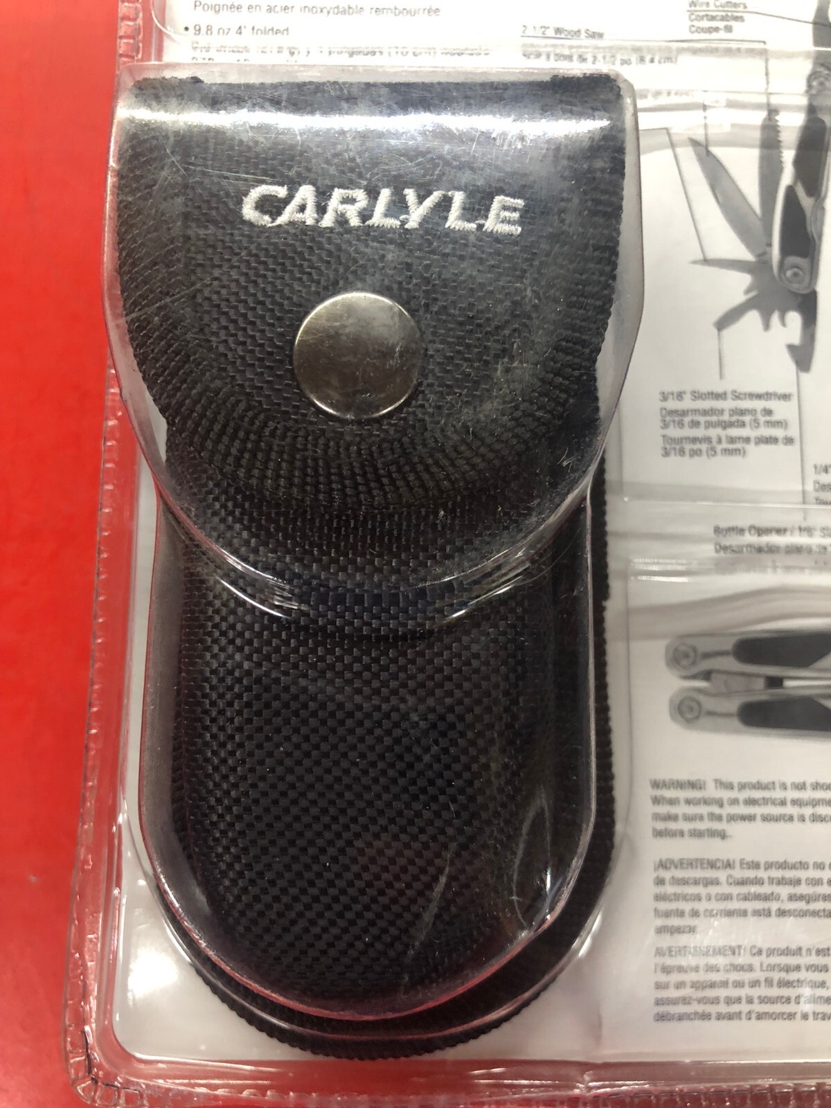 CARLYLE MT17 PRECISION 17 FUNCTION STAINLESS STEEL MULTI TOOL & CASE 9.8oz. 4″