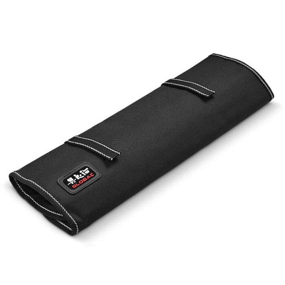 Global Soft Knife Roll 9 Pockets Kitchen Chef Knives Storage Bag | Black