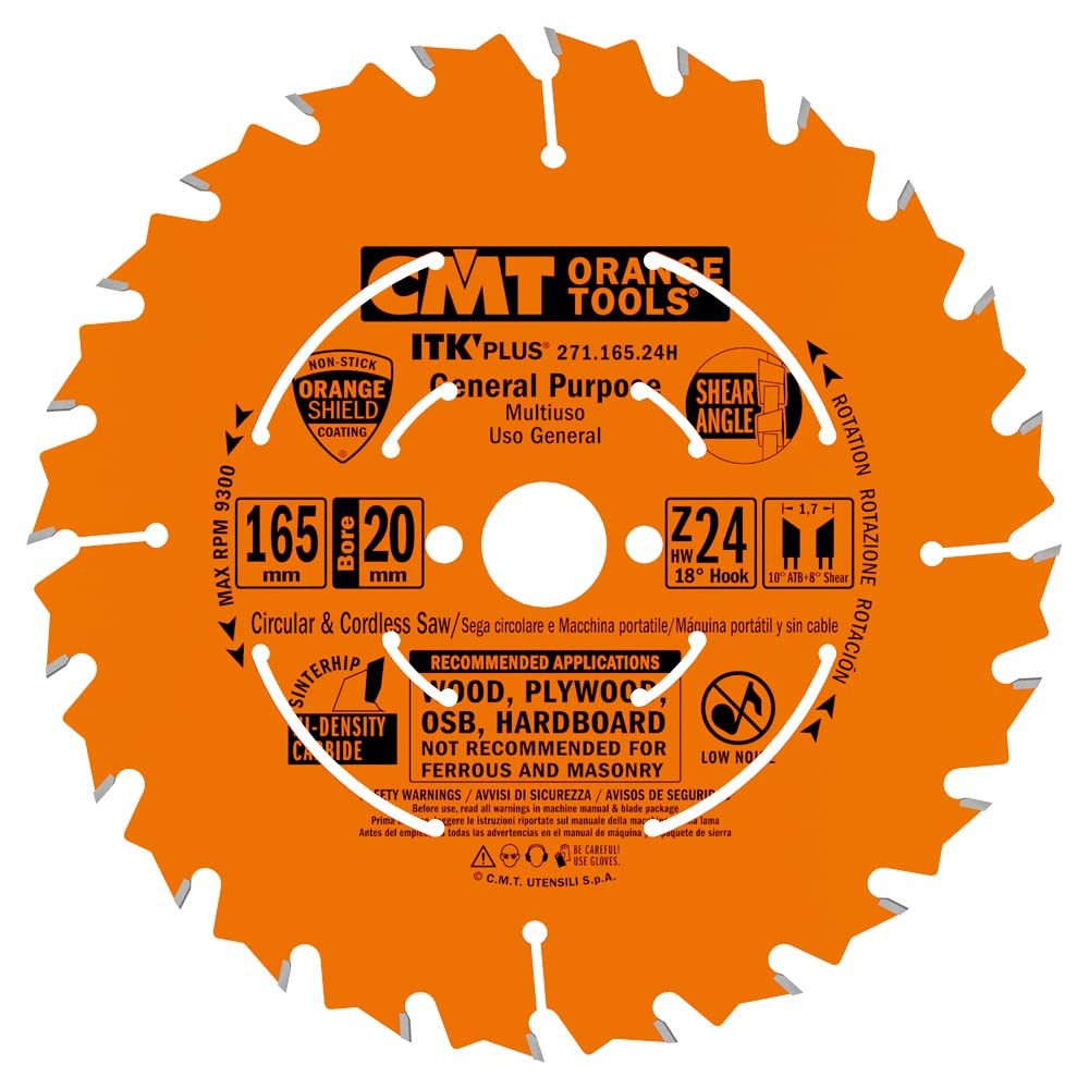 271.165.24h Ultra Thin Blade D165 B20 Kerf 24mm 15.87k1.5p1.0