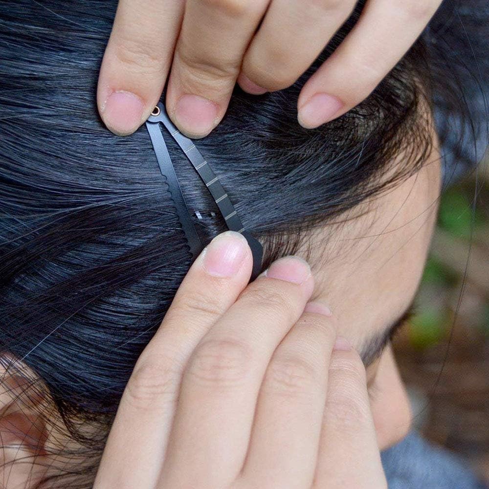 Mini Multi-Functional Hair Clip Stainless Steel Hairpin Women Self-Defense Tool