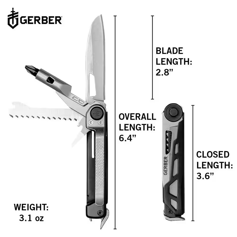 Armbar Trade 8-Piece Multi-Tool Onyx