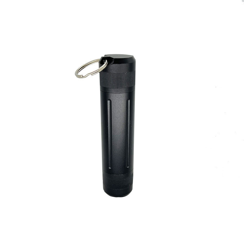 Outdoor EDC Aluminium Alloy Waterproof Case Pill Box Keychain Pendant Storage