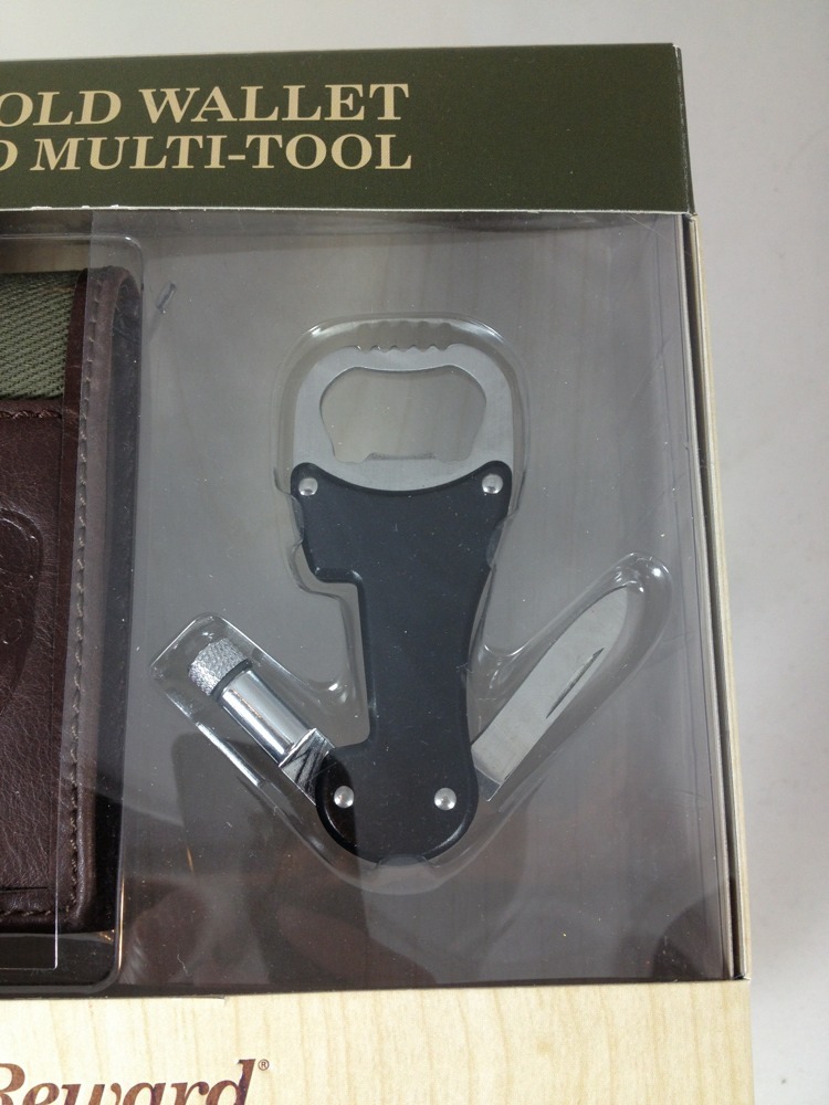 Men’s Reward Slimfold Wallet With Led Multi-Tool