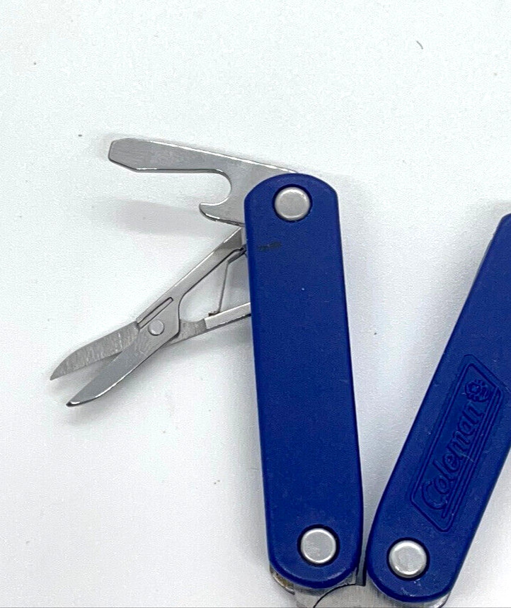 Coleman Mini Multi-Tool Lot Of 3 Pliers Knife Scissors Flashlight Camping EDC
