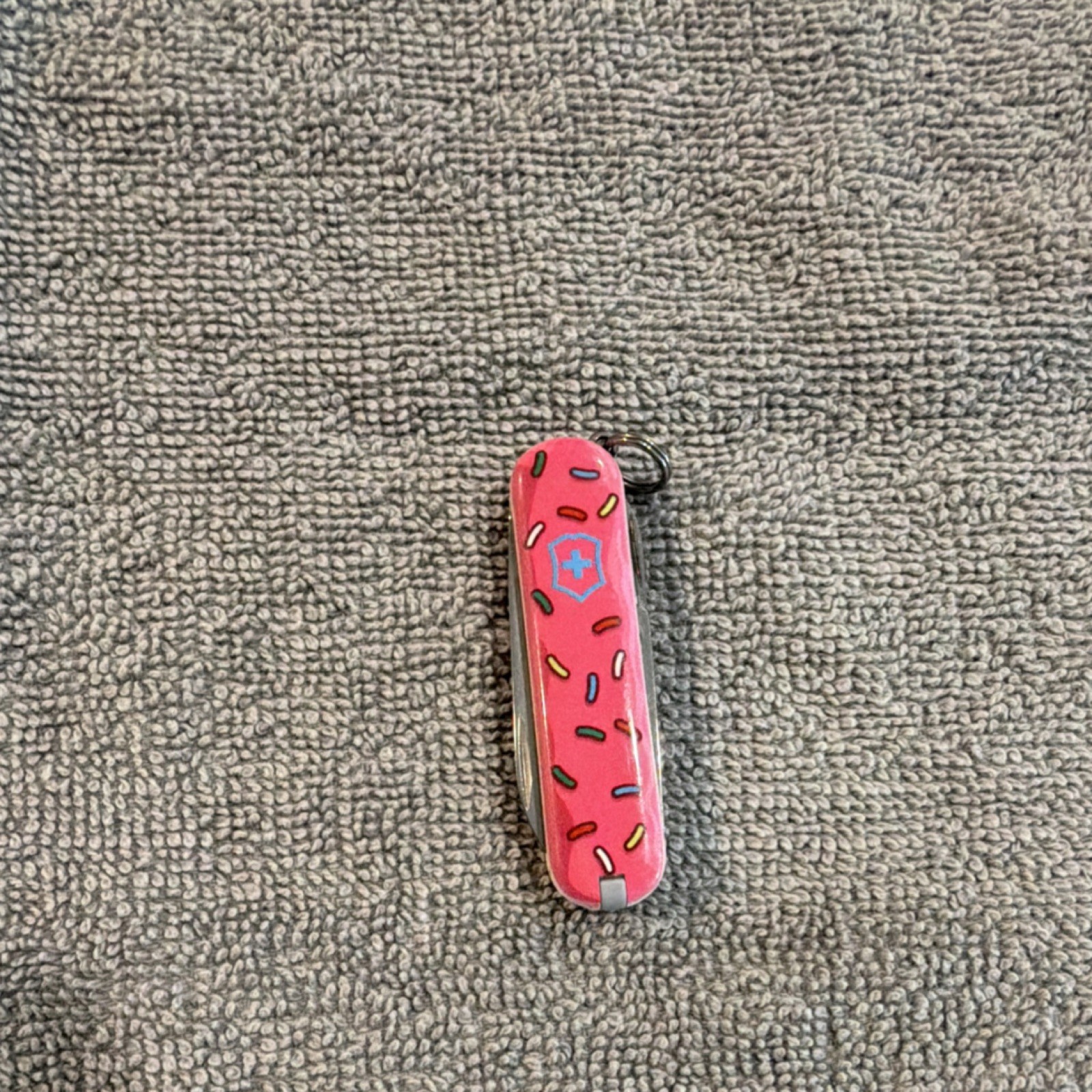 Victorinox Pink Sprinkle Multi-Tool Knife, 4 Tools, Stainless Steel Blade