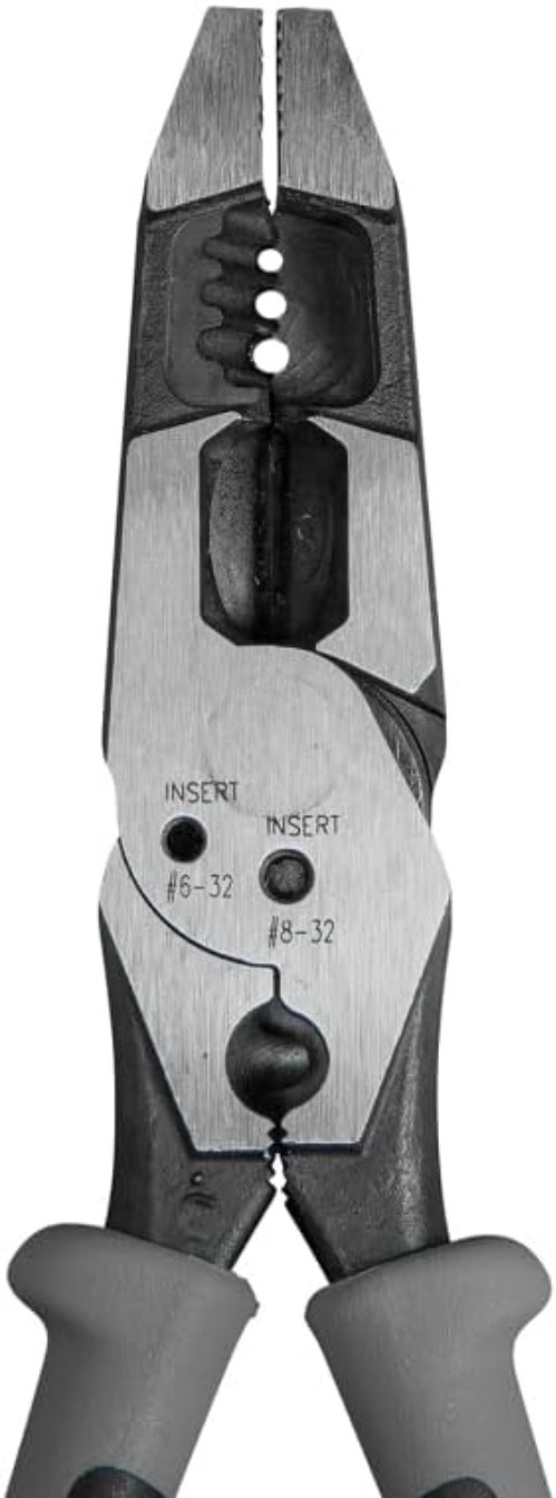 High-Leverage Klein Hybrid Pliers with Crimping & Wire Stripping – 8-Inch Tool