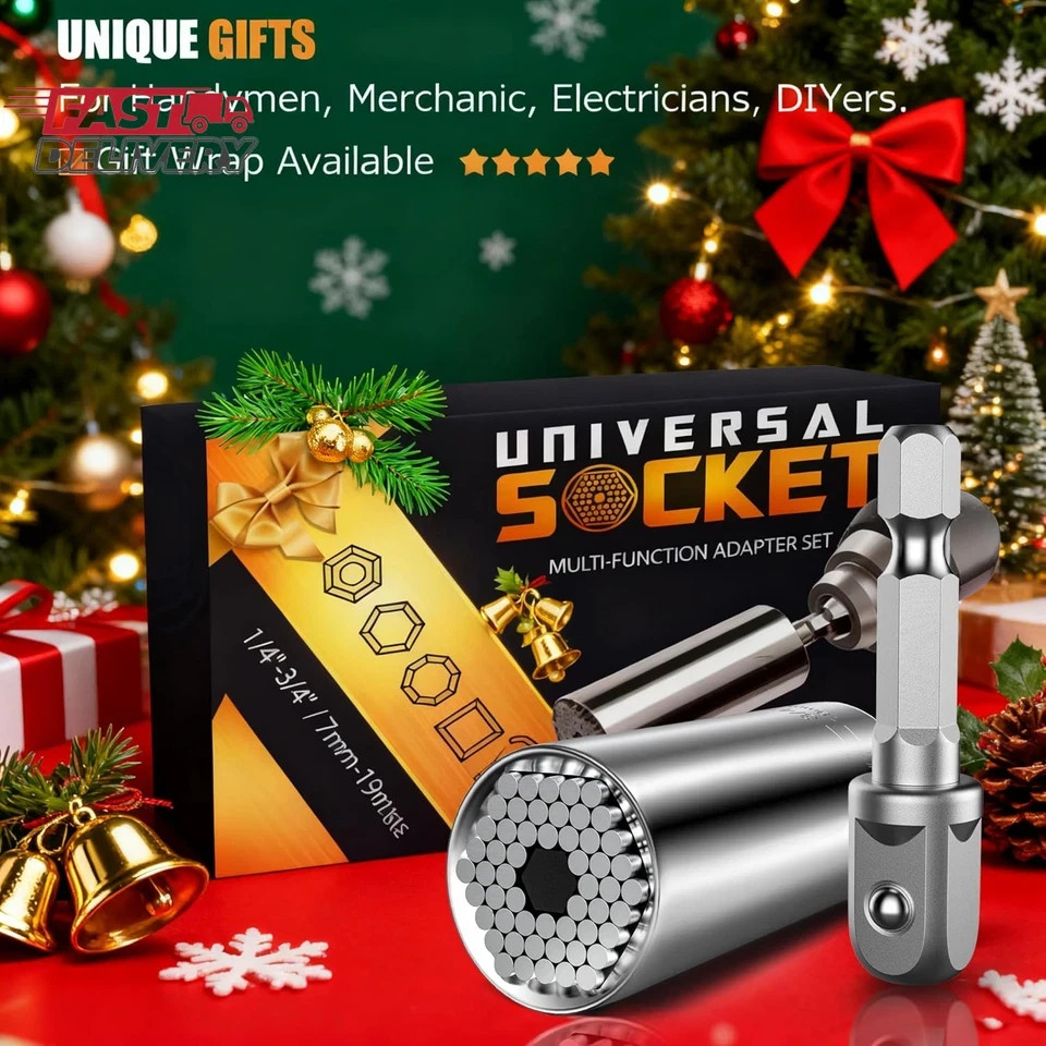 Fathers Day Dad Gifts from Daughter Son Wife Super Universal Socket Tools Gifts