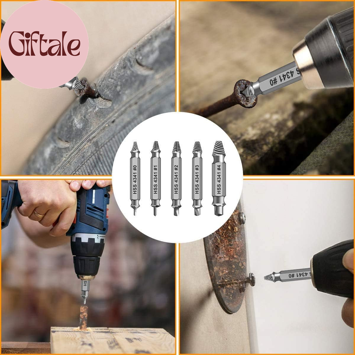 Gifts for Men, Damaged Screw Extractor Set,Fathers Day Gifts for Dad from Daught