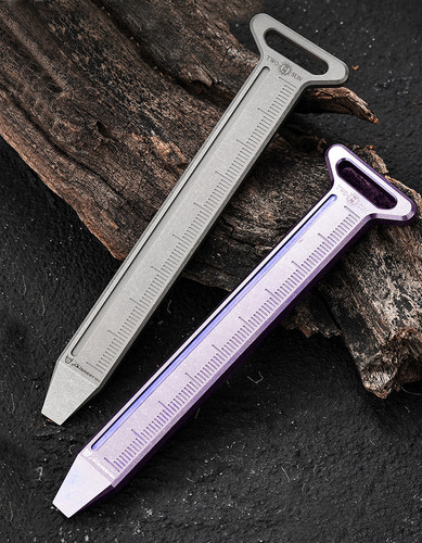 EDC Titanium Alloy Pry Bar Crowbar Ruler Portable Outdoor Camping Multi Tools
