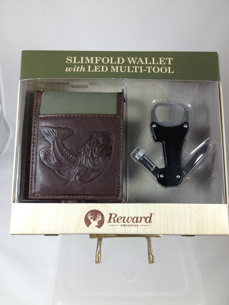 Men’s Reward Slimfold Wallet With Led Multi-Tool