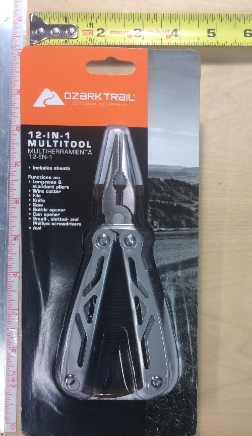 Ozark Trail 12-in-1 Multi Tool Heavy Duty w/Case Pliers Knife Saw Wire Cutter