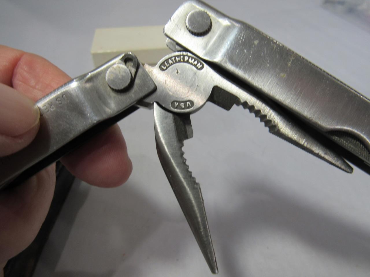 Leatherman PST Marlboro Logo w/Leather Sheath Multi-tool Knife Reg.TM1325473