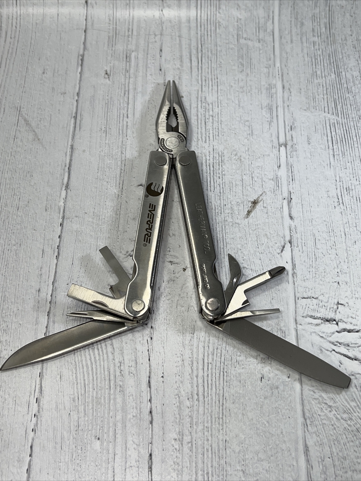 Vintage Leatherman Survival Pocket Multi-Tool 1997 w Leather Sheath New In Box