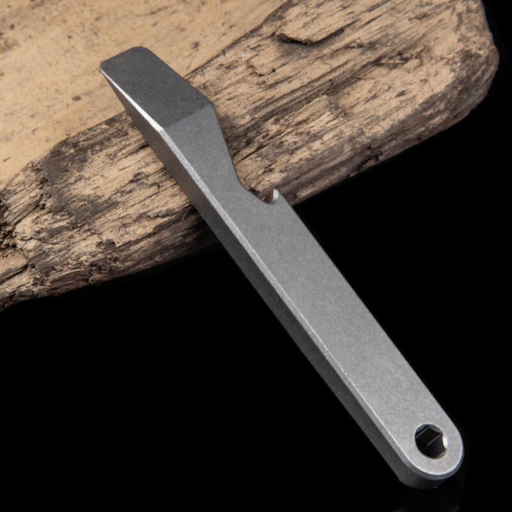 New Titanium Alloy Pocket Pry Bar Crowbar Opener Portable Outdoor EDC Multi Tool