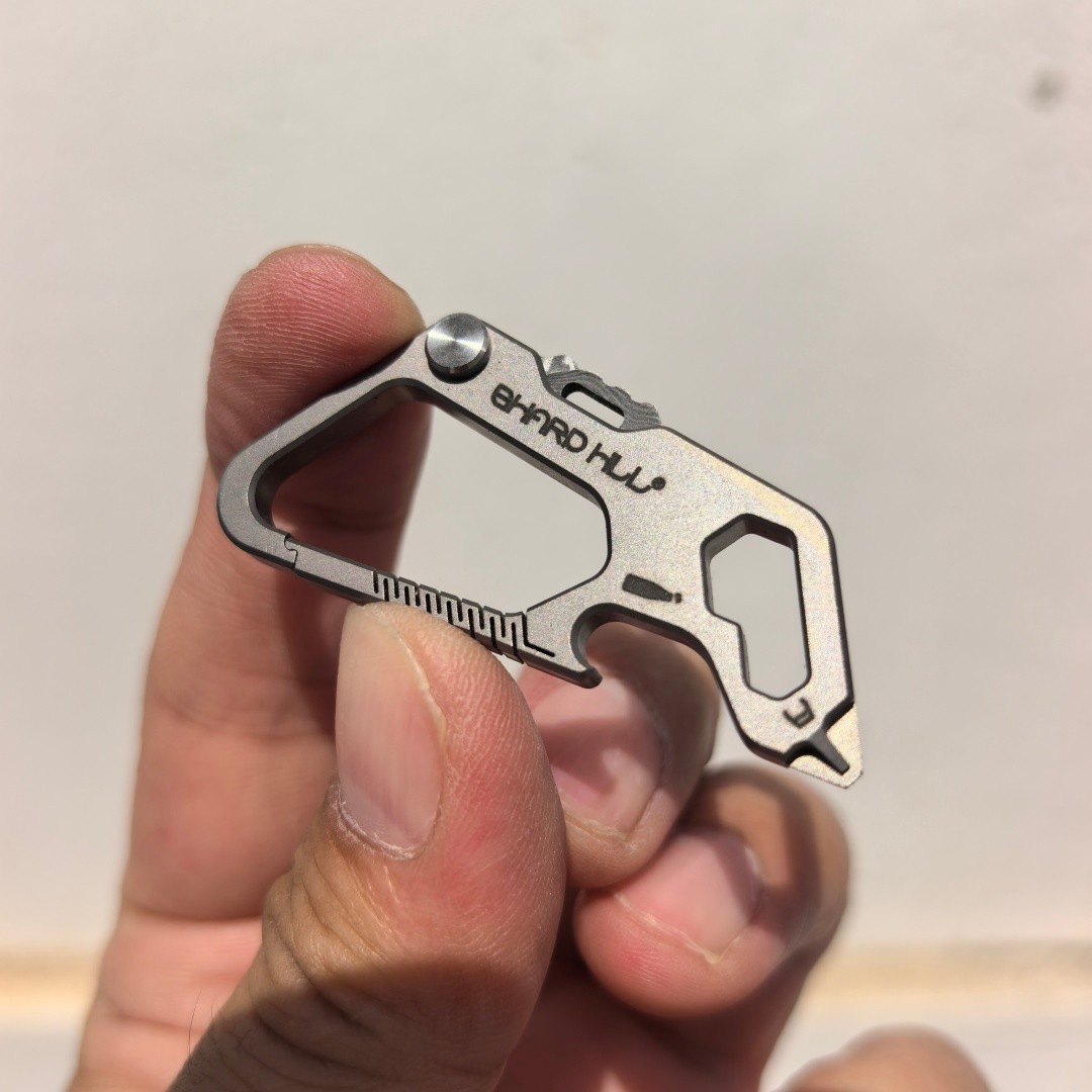 TC4 Titanium alloy Buckle Damascus EDC Tool