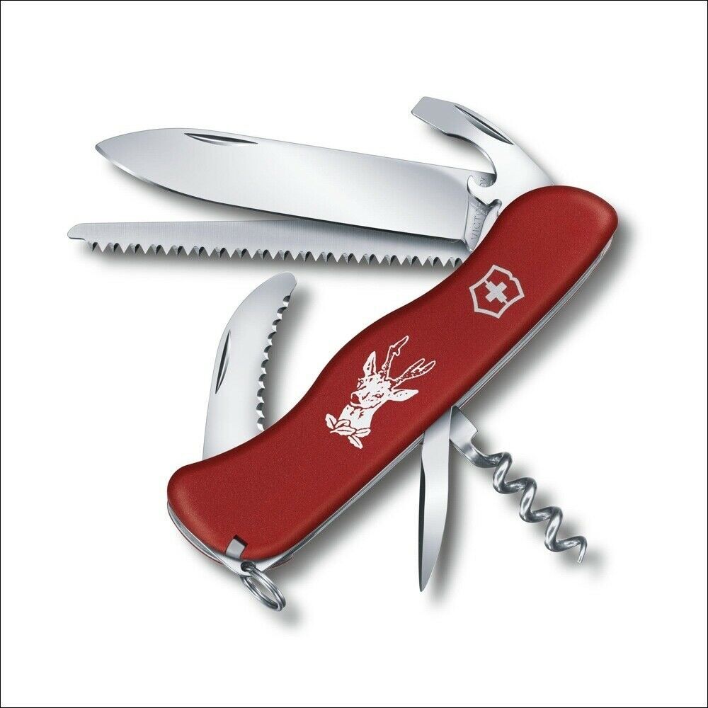 Victorinox Swiss Army Knife, Hunter Lockblade, Red Deer Victorinox 0.8573-X1 NIB