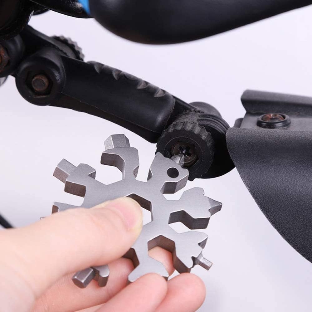 18-in-1 Snowflake Multi Tool Stainless Steel Screwdriver Wrench Bottle Opener