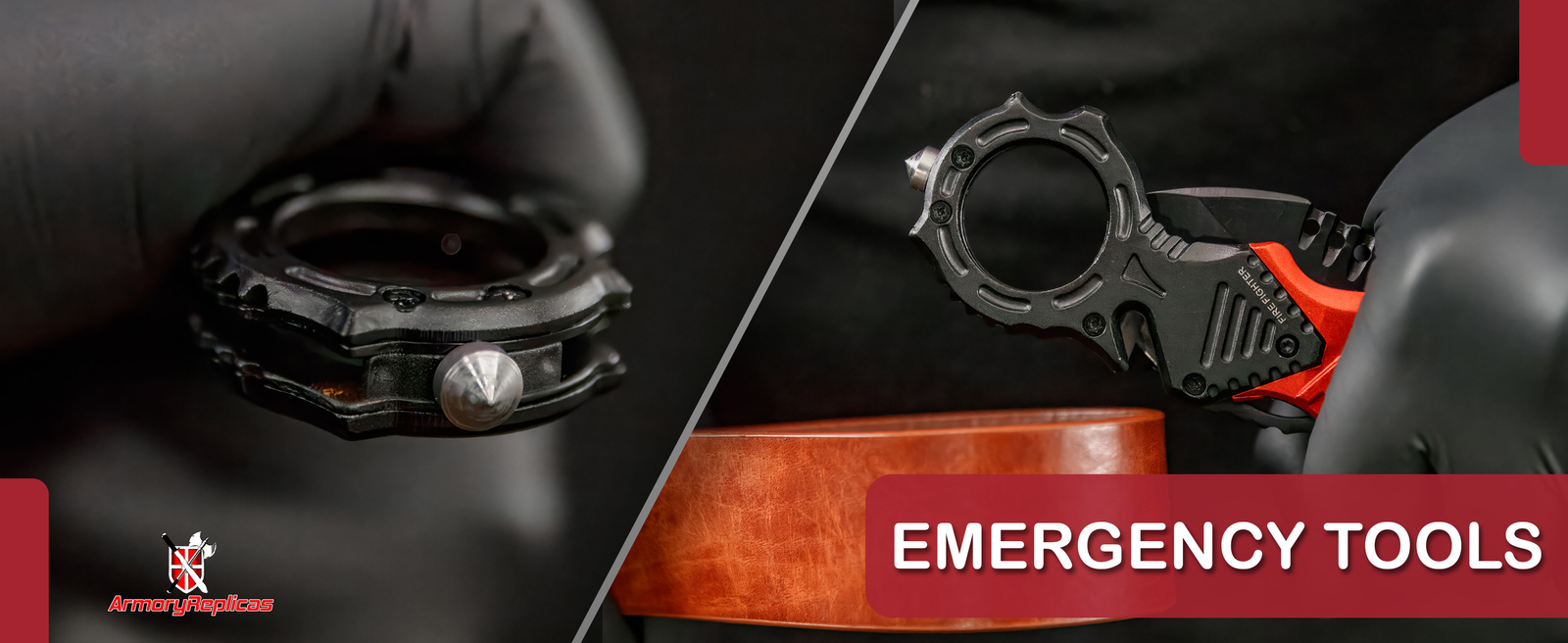 Tactical Survival Emergency Folding Pocket Knife with Flashlight & Glass Breaker