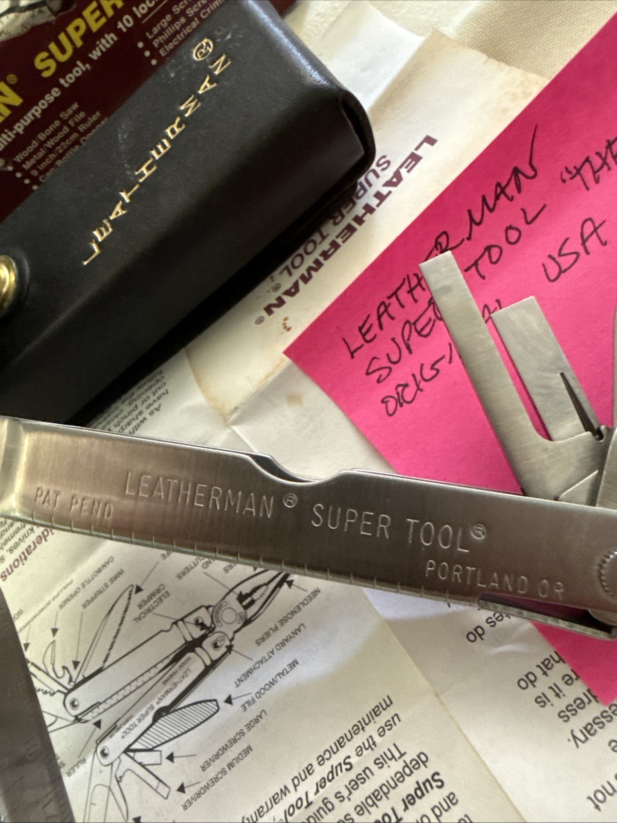 Leatherman Super Tool “The Original” USA Multi Tool NIB w/Paperwork Bigger+++