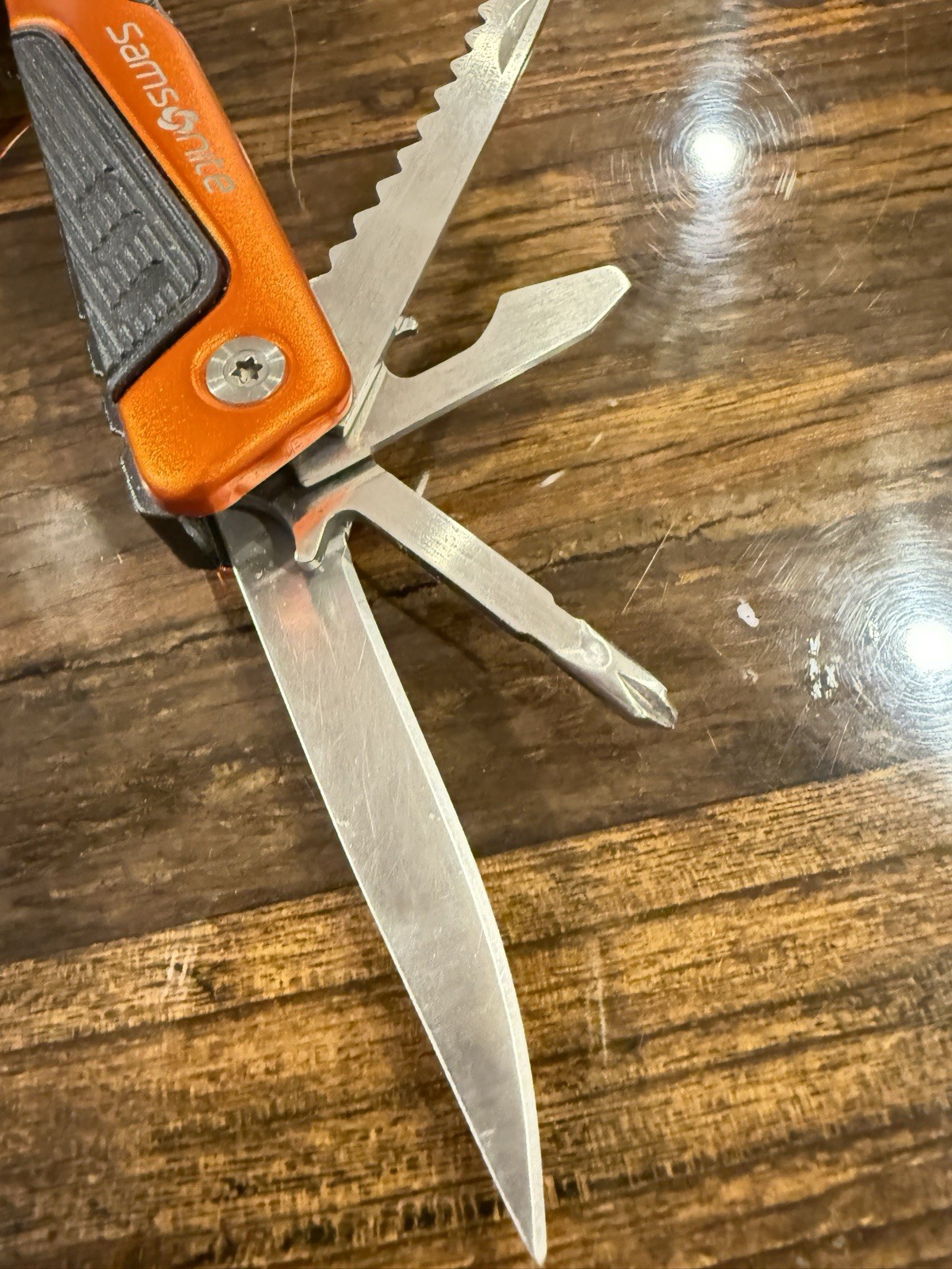 Samsonite 14 Multi-Tool w/ Pliers Pocket Knife, Saw, File, Phillips Ruler,