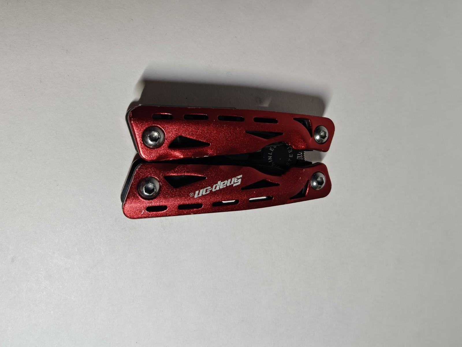 Snap-On Tools Red Multi-Tool Folding Pocket Knife w/ Pliers – Compact Tool