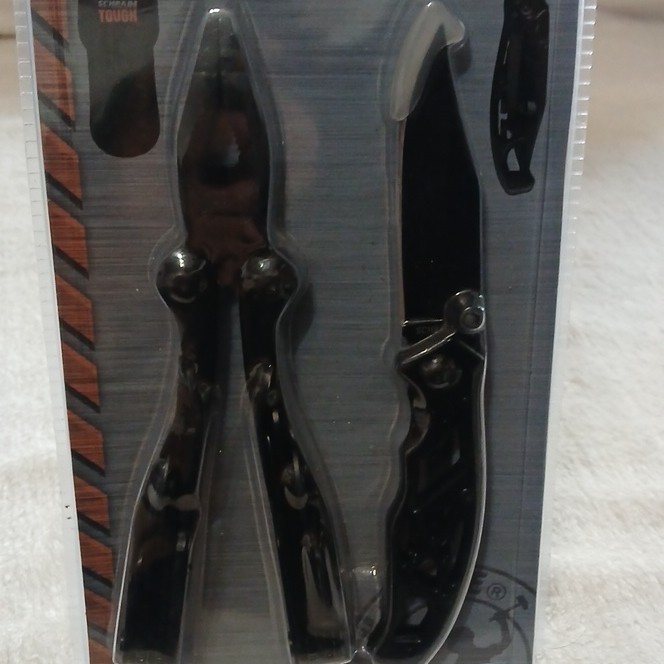 Schrade Knife 20-Tool Multi-Tool Black Pocket Clip w/ Sheath, 3.5in