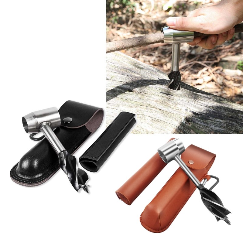 Survival Tools Durable Manual Auger for Settlers Wrench Metal