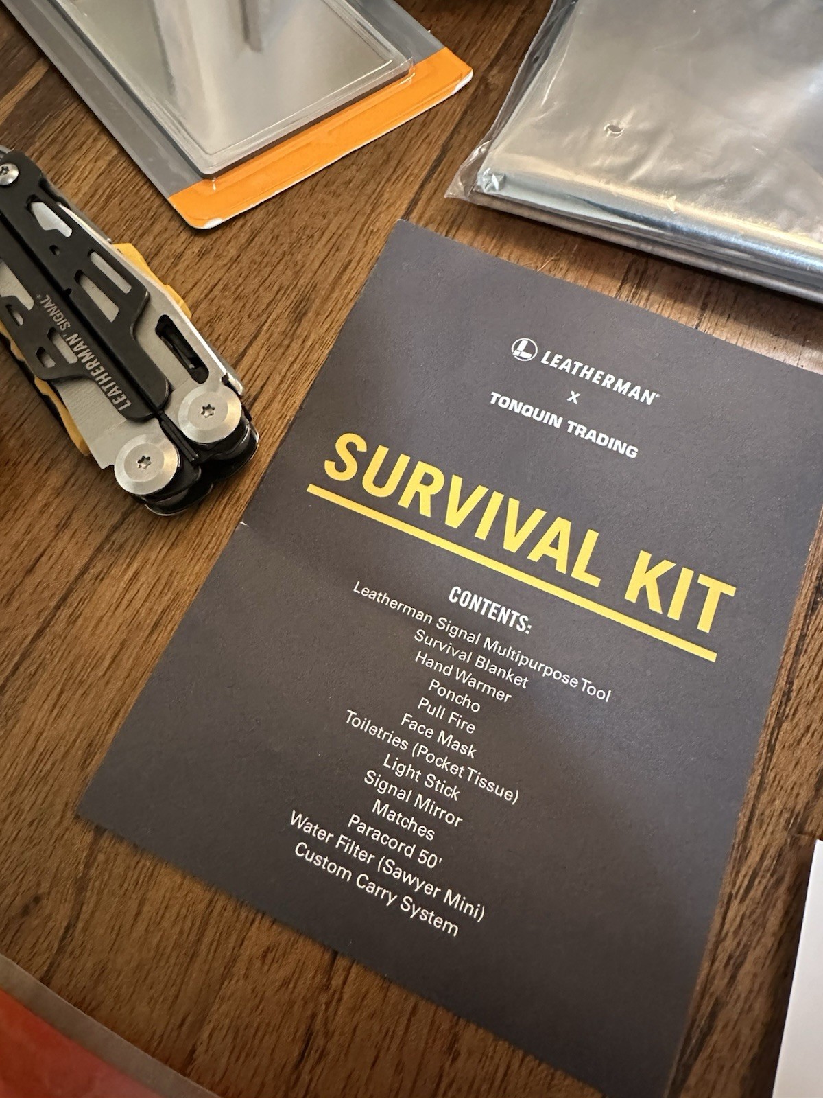 Leatherman X Tonquin Trading Survival Kit w/ Insert and Signal, Limited Edition