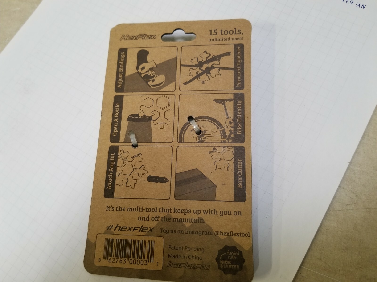 HexFlex Adventure Tool Metric Multi-Tool 15 in one New!