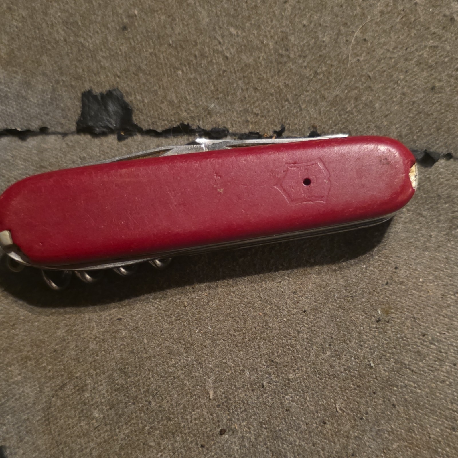 Red Swiss Army Style 7-Tool Multi-Tool Pocket Knife w/ Corkscrew, 2in