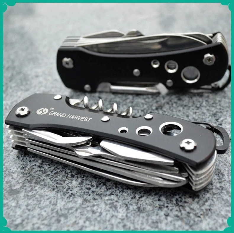 1pcs 11-in-1 Multitool Folding Knife – Compact Swiss Survival Pocket Tool – NEW