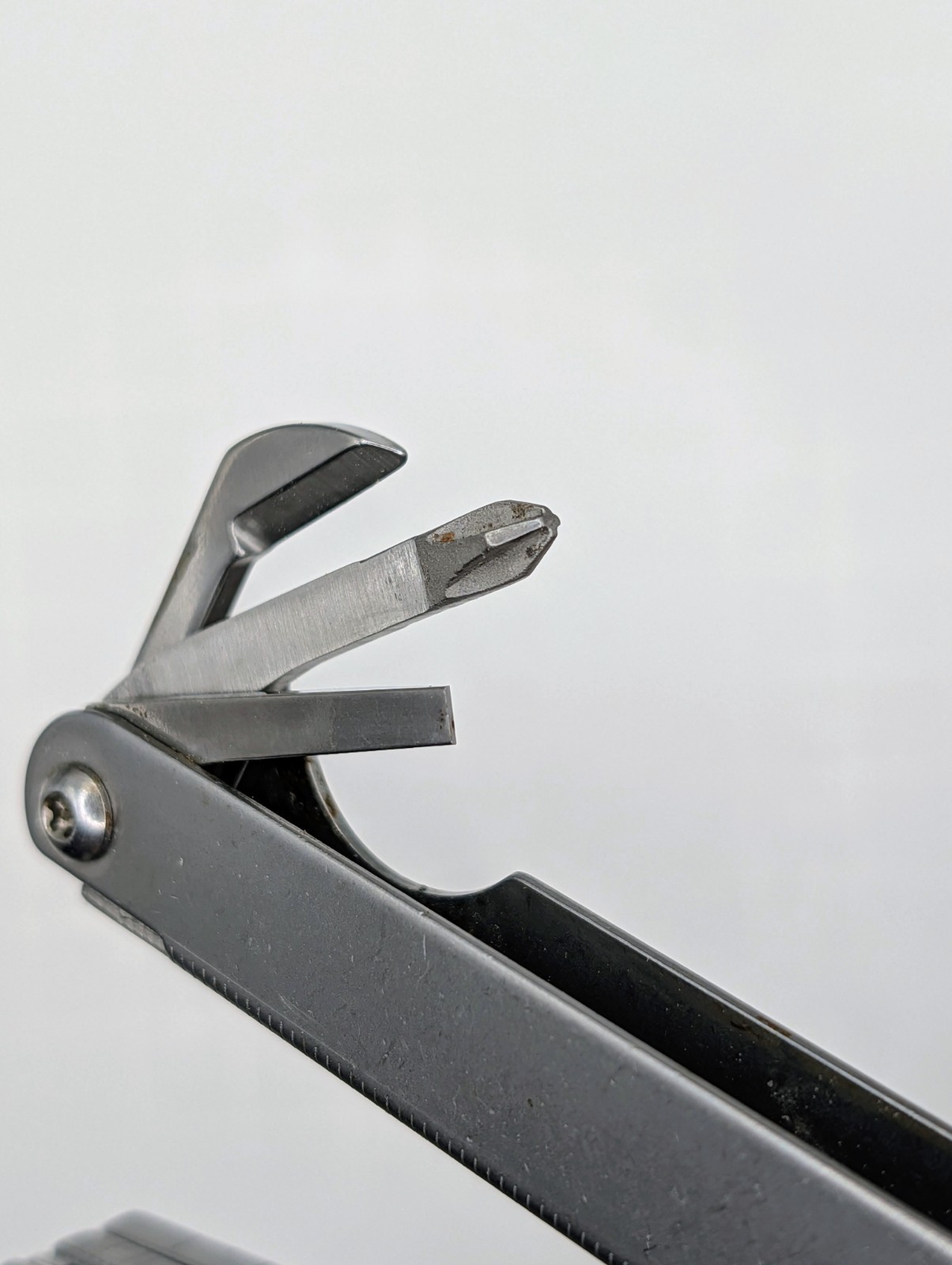 Leatherman SideClip Multi-Tool, Rare Retired Pats Pend Plier, Knife W/Belt Clip
