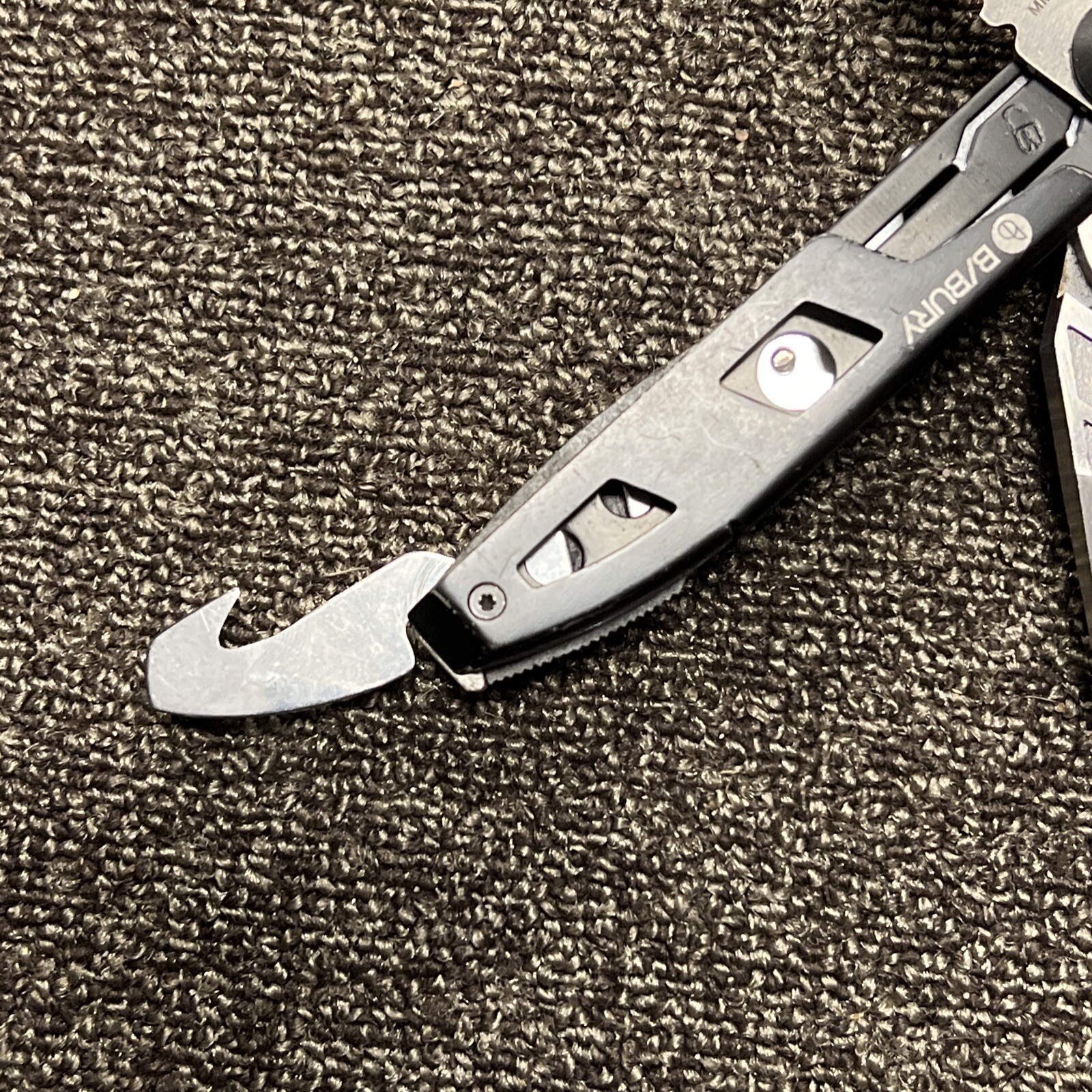 B/Bury Multi-Tool File Pliers Screwdrivers Glass Break