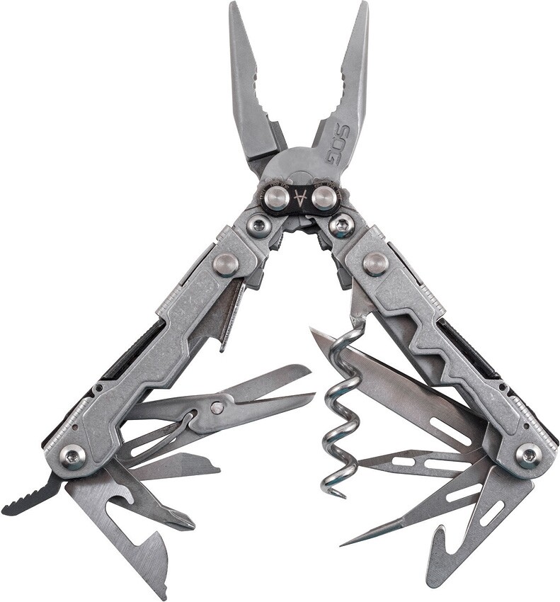 SOG PowerLitre Bead Blast Pliers Wire Cutter Scissors Rulers Openers Wire Cutter