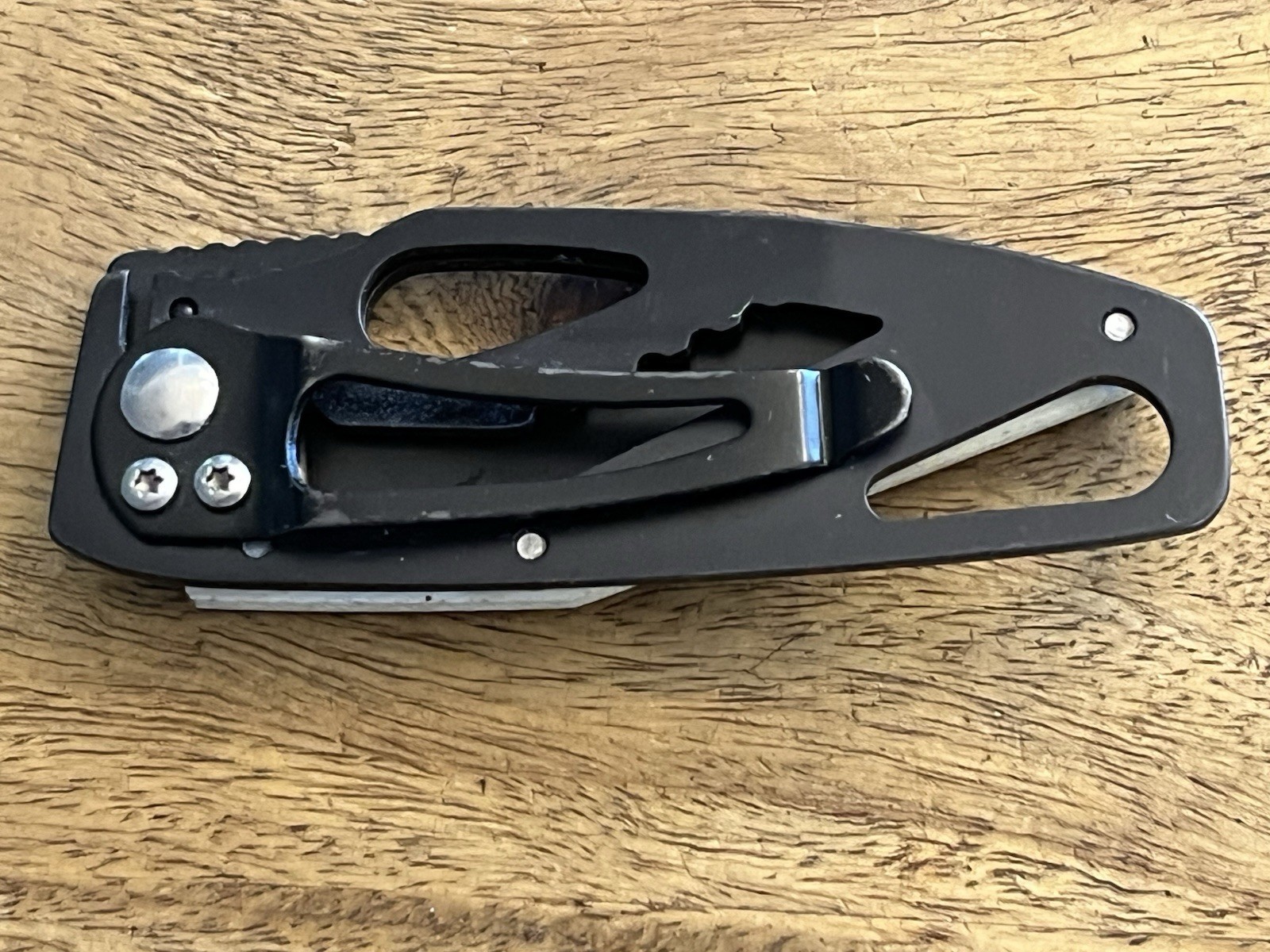 Snap-On BLACK Pocket Knife SUPER NICE!! TSA Confiscated ~TASKCo