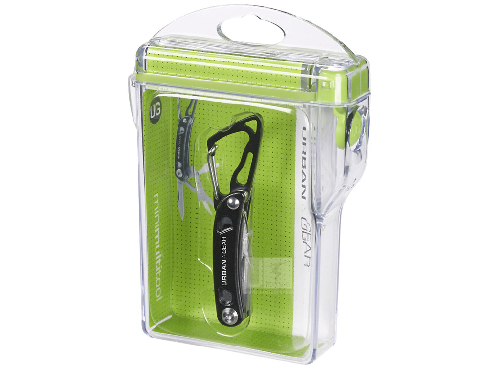 Urban Gear MiniMultitool RED KNIFE PLIERS Aluminum Handle Carabiner New w Case