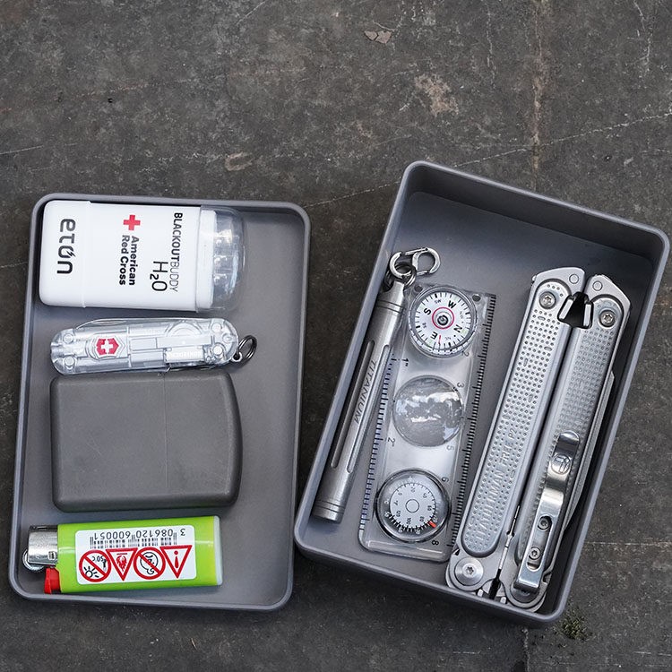 Titanium alloy Survival Box CNC Engraving Apocalypse Survival Storage Box
