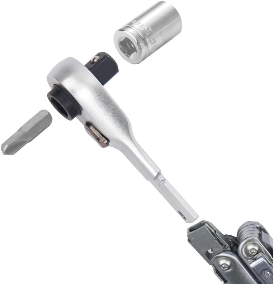 Flat End 2 In1 EDC Ratchet Wrench Screwdriver for LEATHERMAN Multitool Accessori