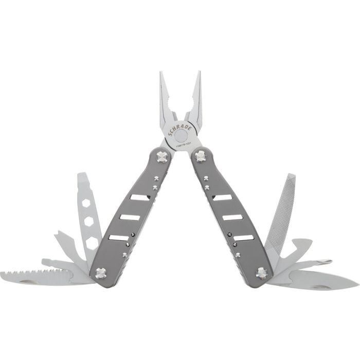 Schrade Callous Multi Tool And Ruler With Gray Stainless Steel Handles – 1182531