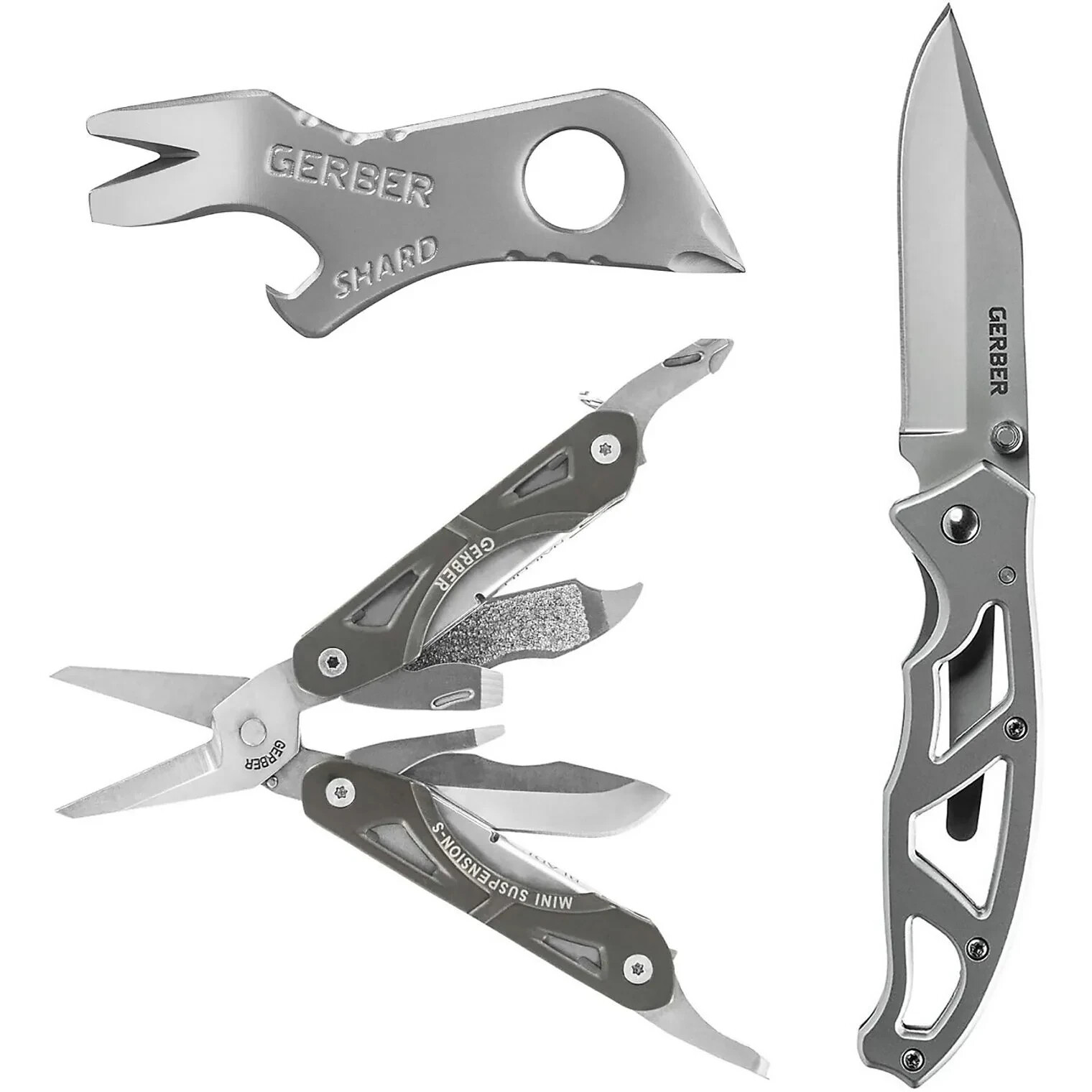 Gerber 31-004160 Paraframe Knife and Multi-Tool Combo Pack – 18 Tools Total