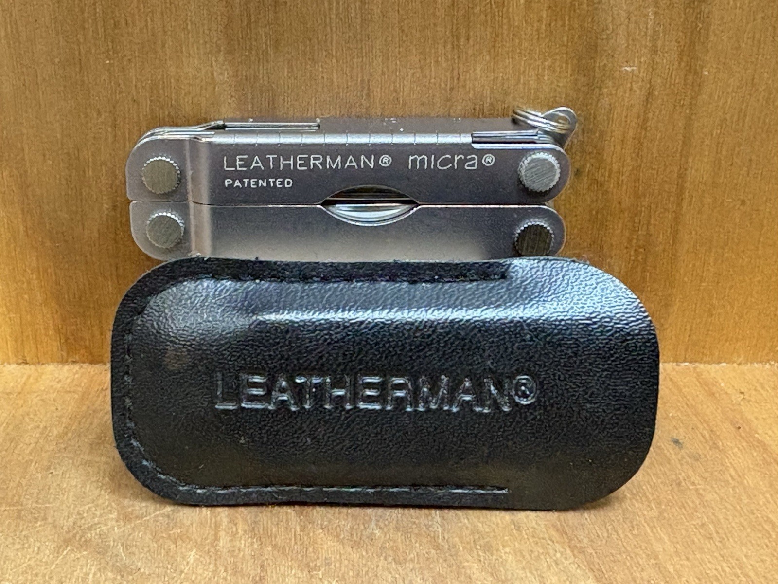 LEATHERMAN MICRA Unique Sparkle Grey Finish Custom W/Case Multitool USA MINT!