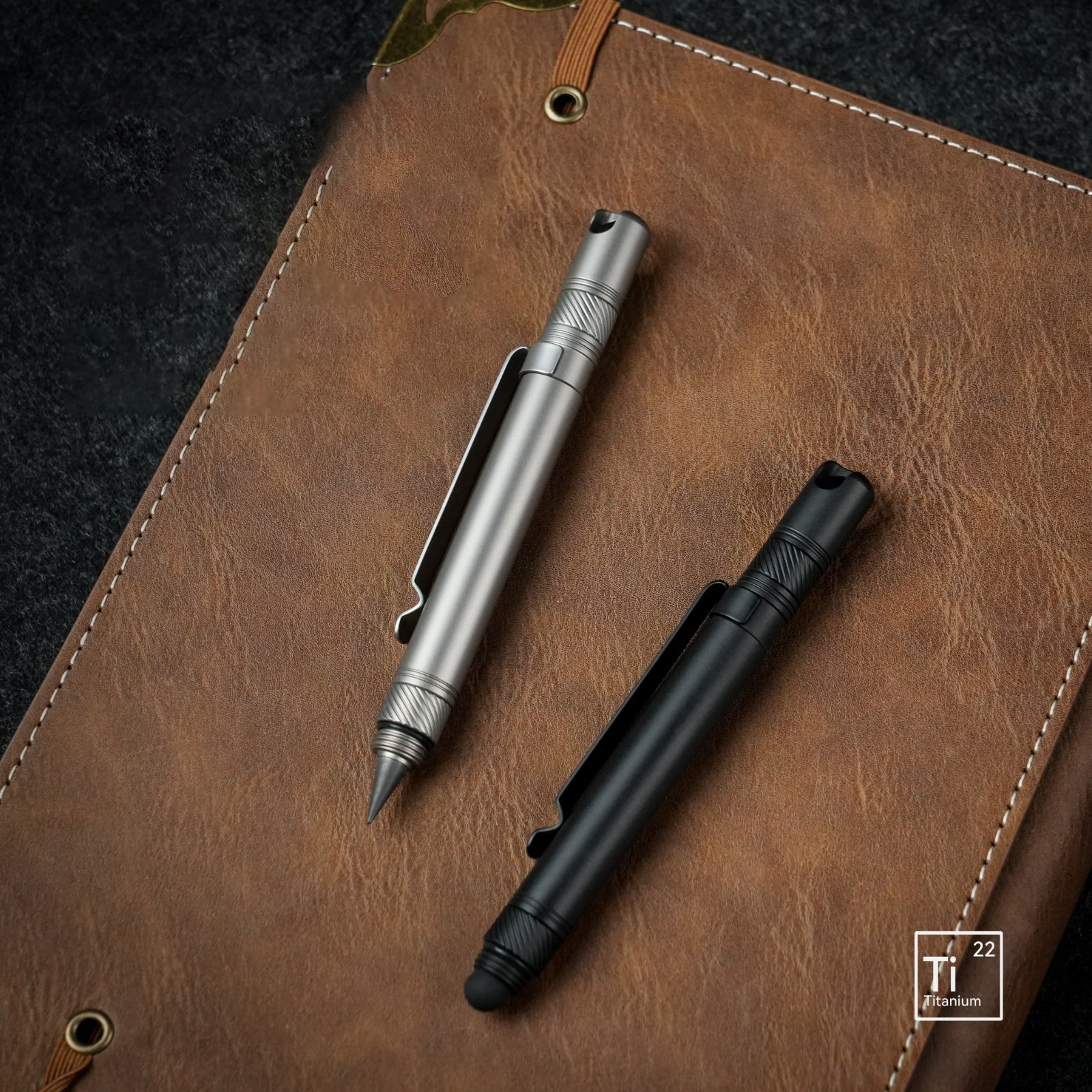 Titanium Alloy EDC Writing Pen Glass Breaker Outdoor Pocket Tool