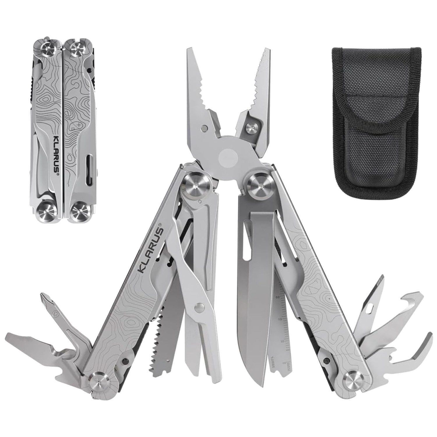 MT07 Multitool – Topographic Finish, Stainless Steel